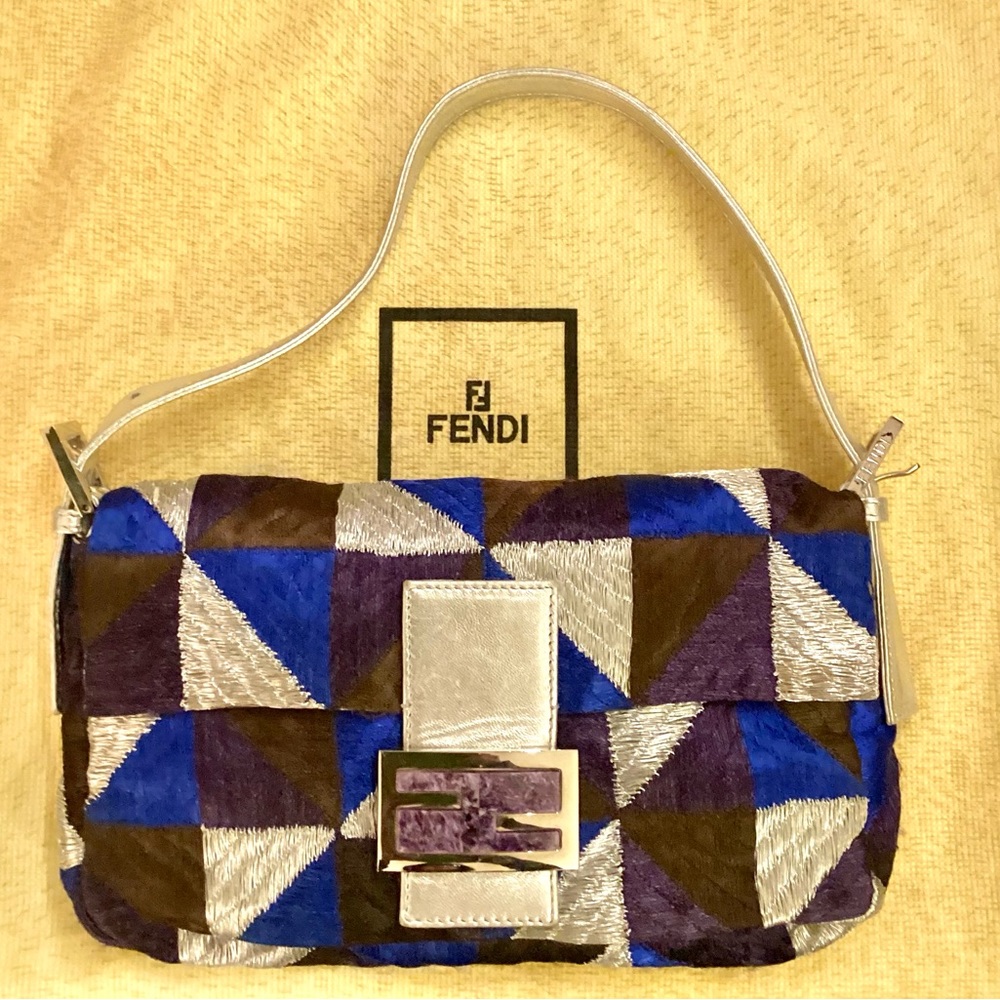 VTG FENDI Mama Baguette in Silk